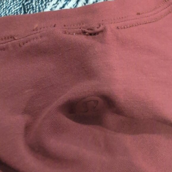 Lululemon Love Crew Short Sleeve T-Shirt Smoky Red * flaw - Picture 9 of 10